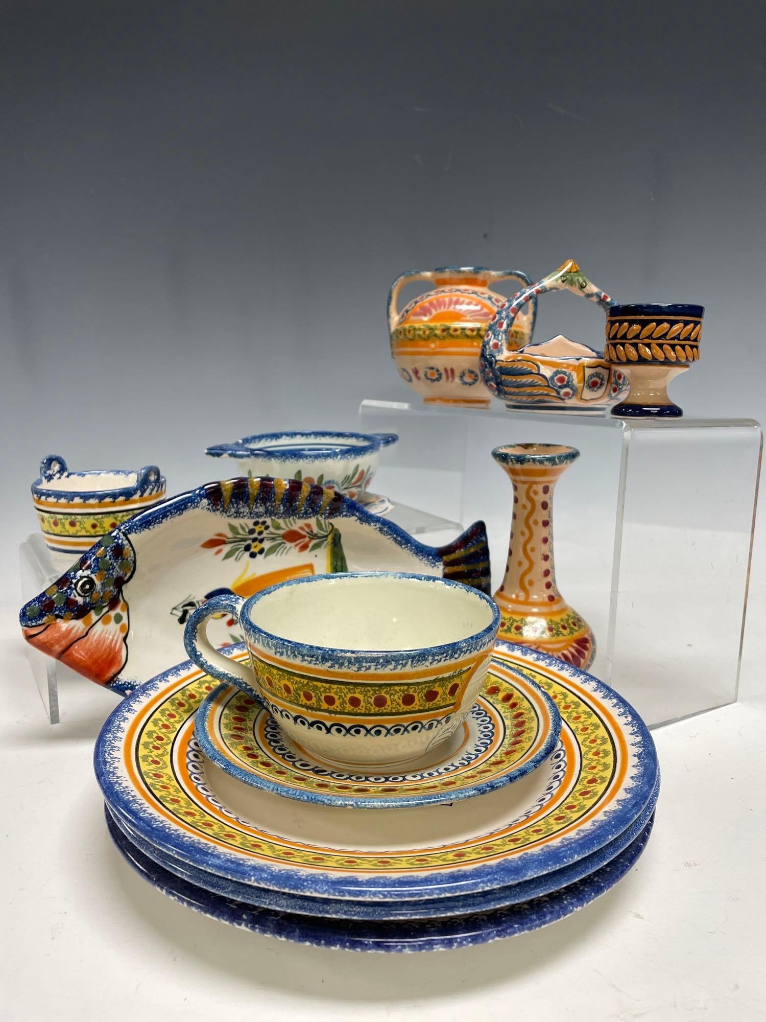 Group of 13 Quimper Pottery Items (1 of 20)