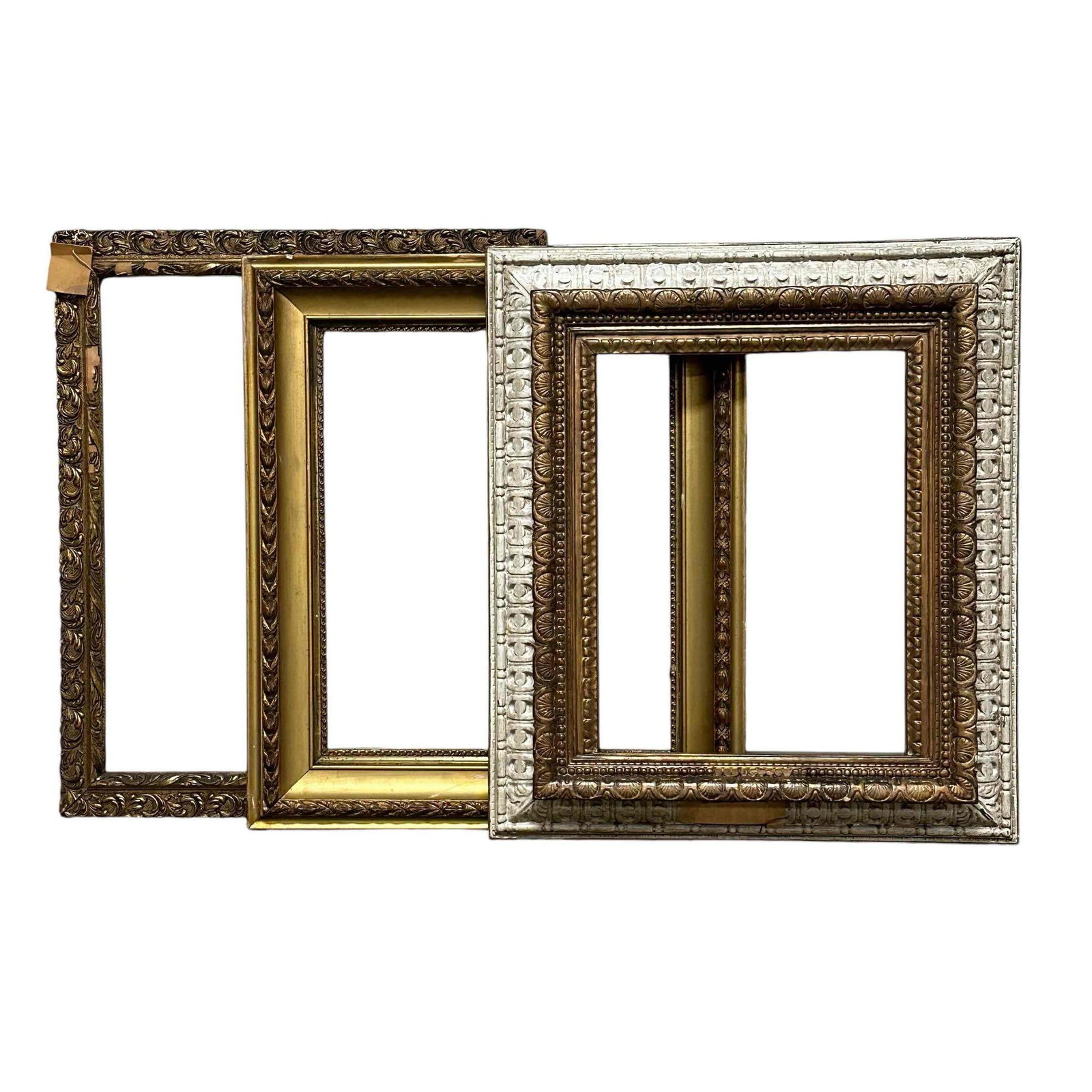 Four (4) Antique Carved Gesso and Wood Gilt Frame (1 of 20)