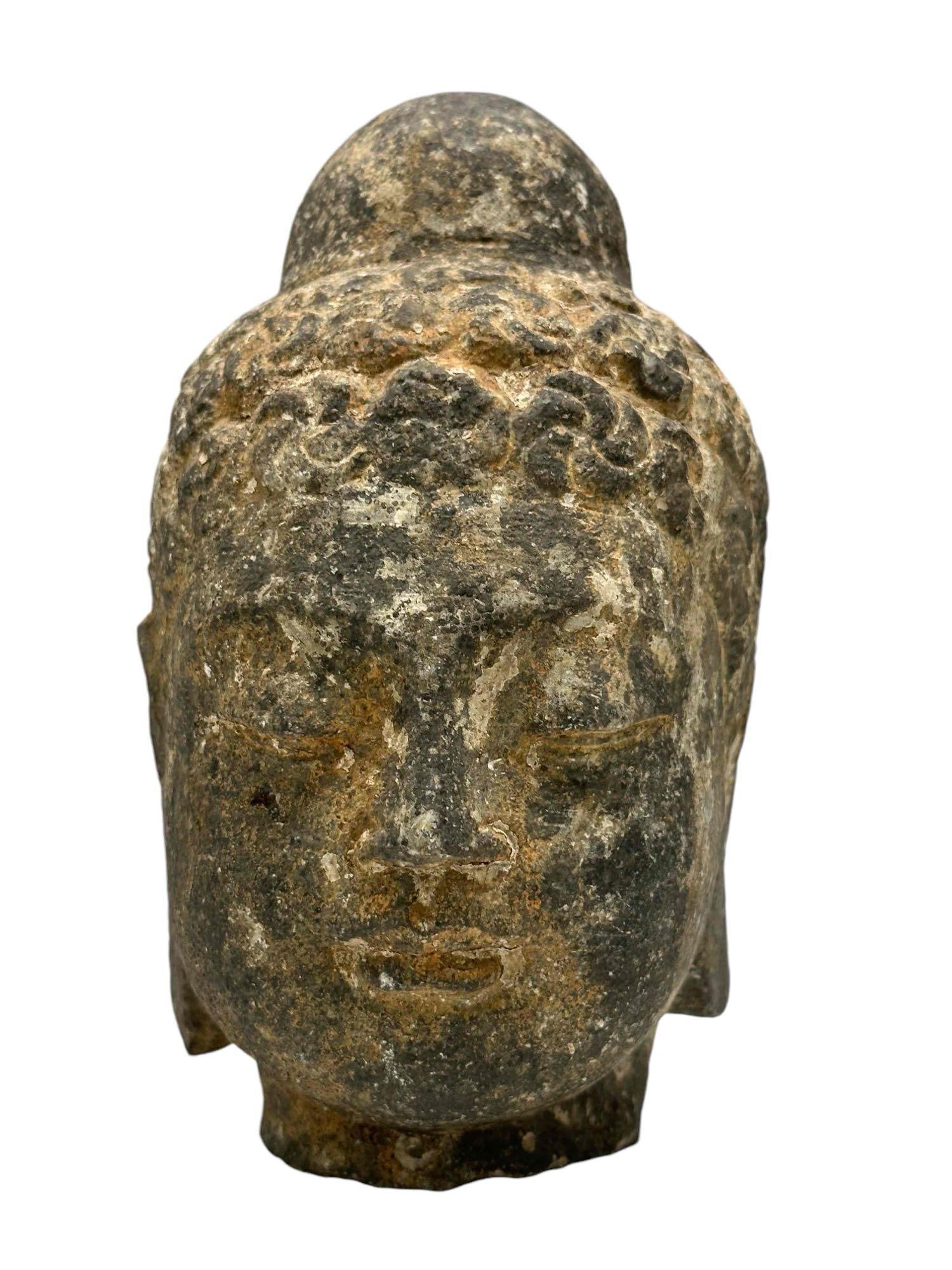 Carved Stone Buddha Head (1 of 11)