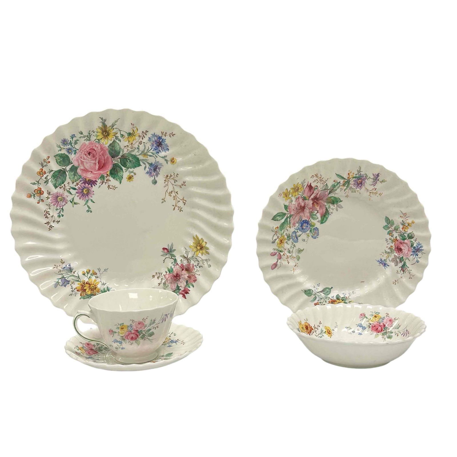 Royal Doulton Arcadia Pattern Five Piece Place Set (1 of 15)