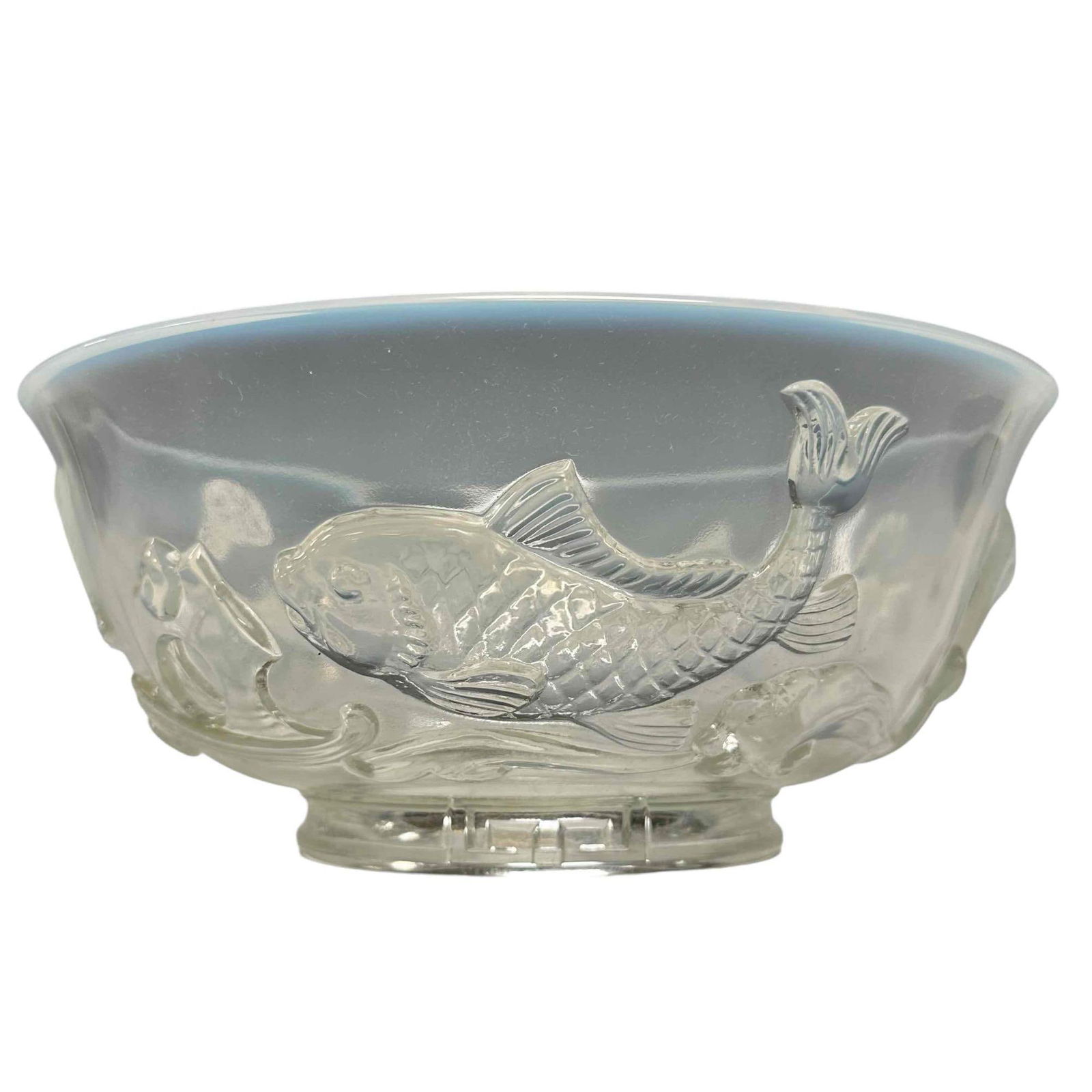 Fenton Opalescent Art Glass FISH Bowl (1 of 12)