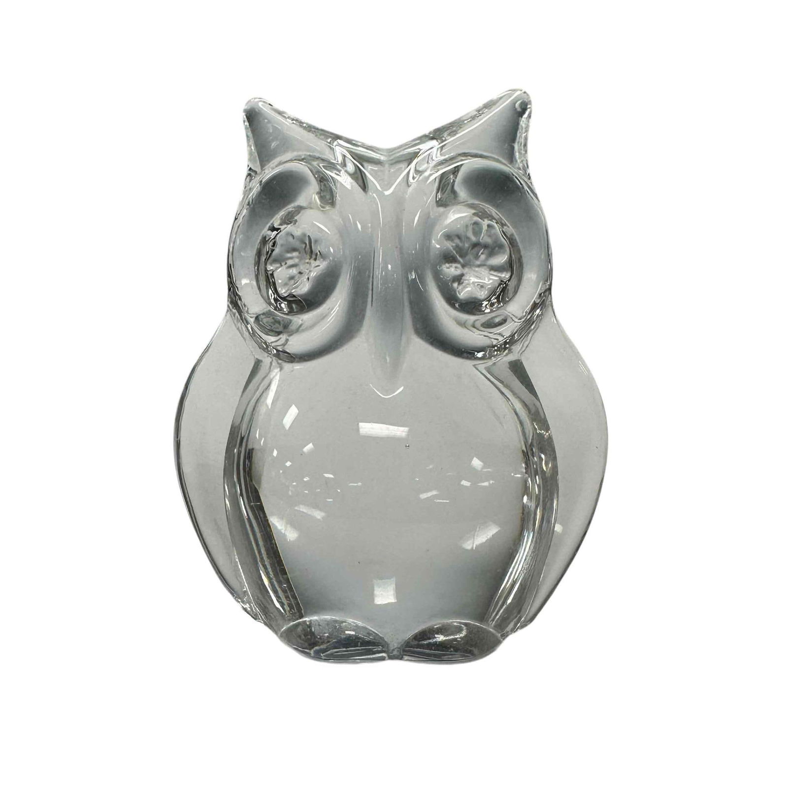 Daum Nancy Colorless Crystal OWL Figurine (1 of 12)