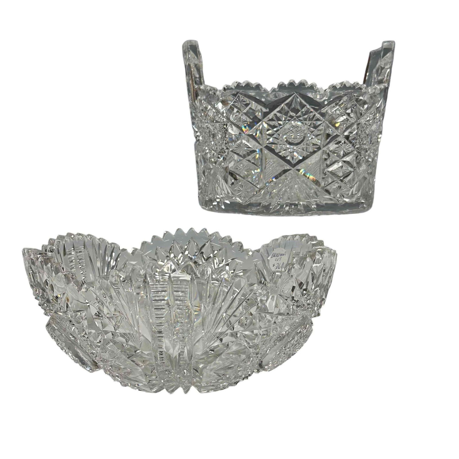 Two (2) American Brilliant Cut Glass Bowls (1 of 20)