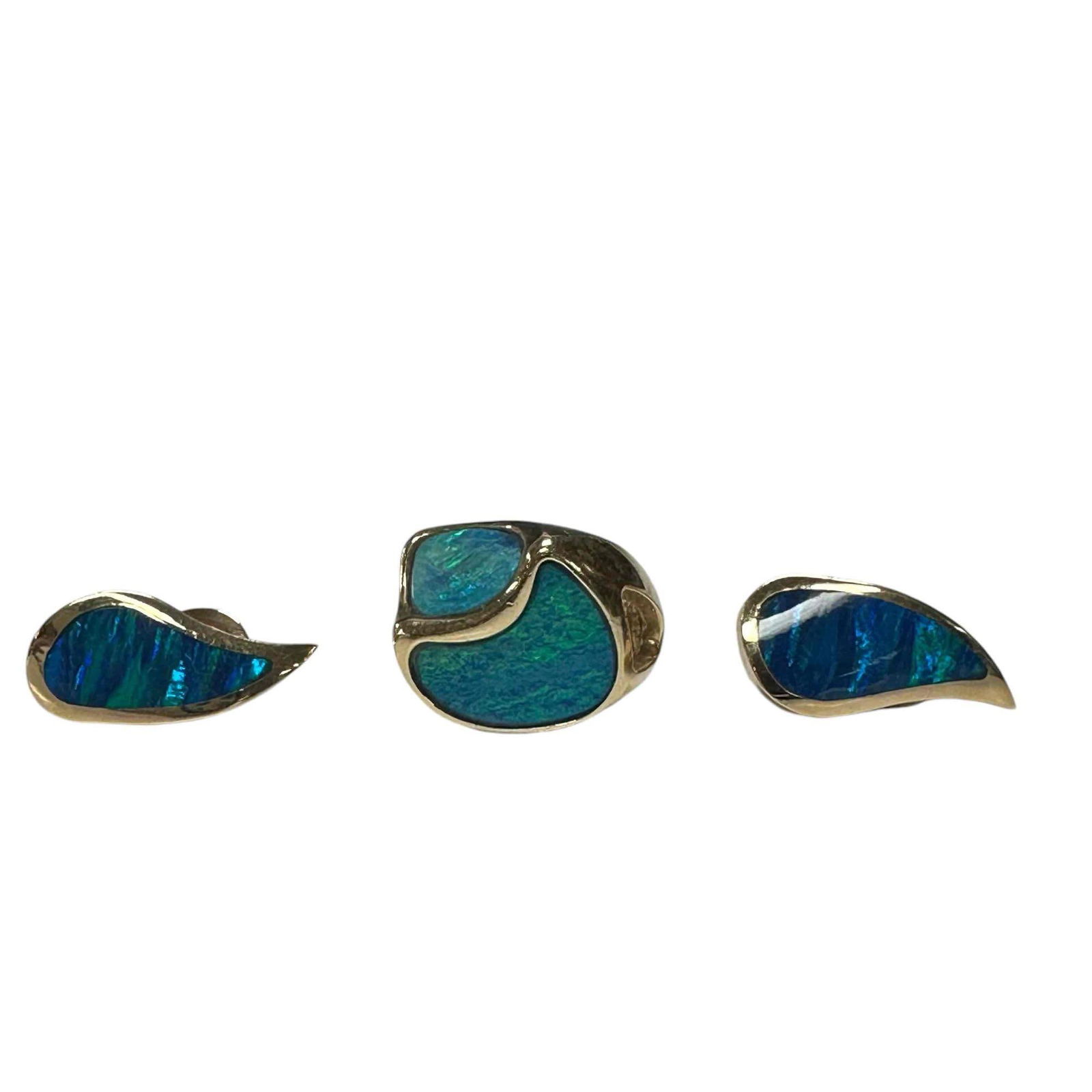 Black Opal Ring and Earring Suite (1 of 15)