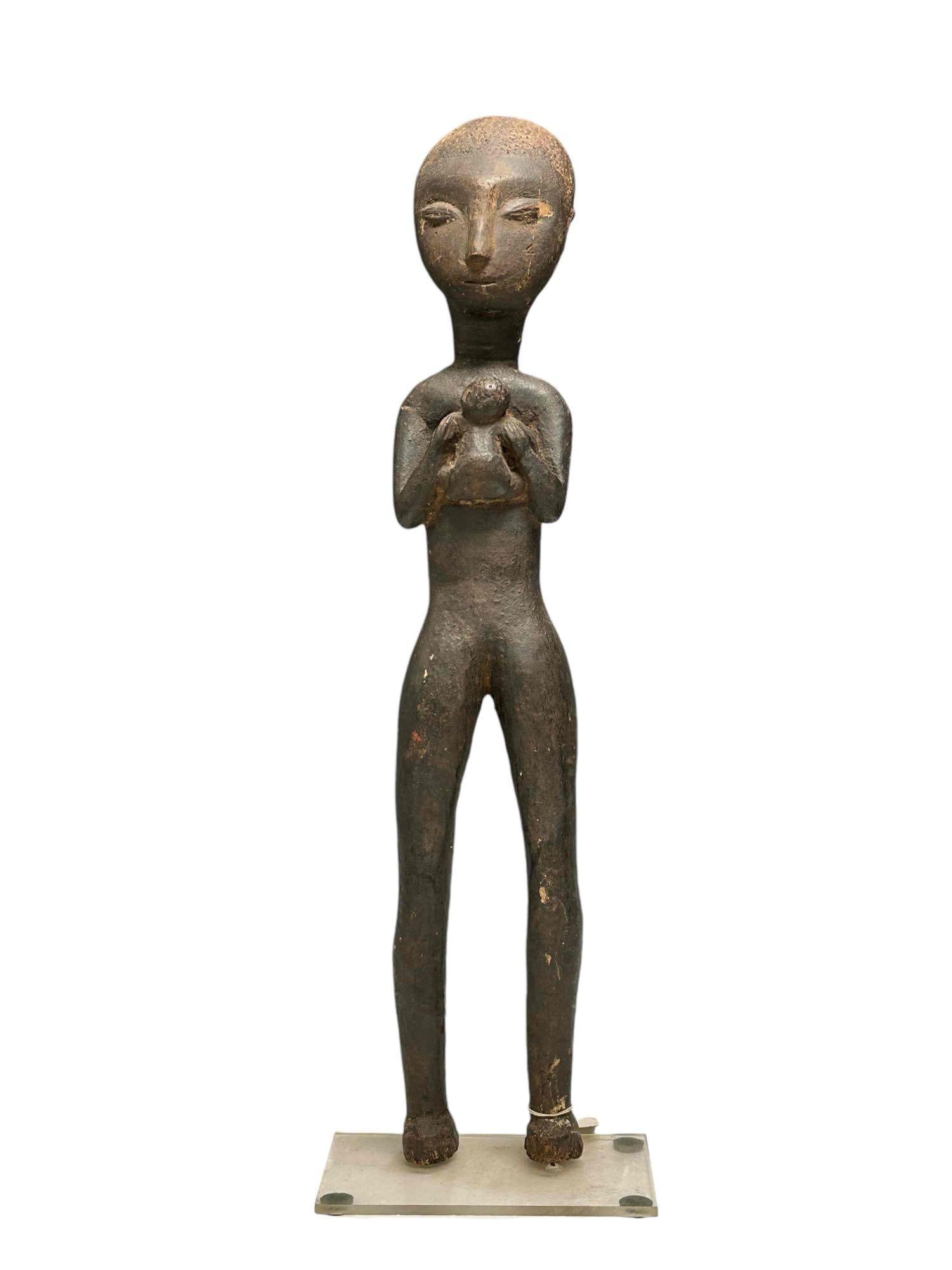 GHANA African Mother and Child Statue (1 of 15)
