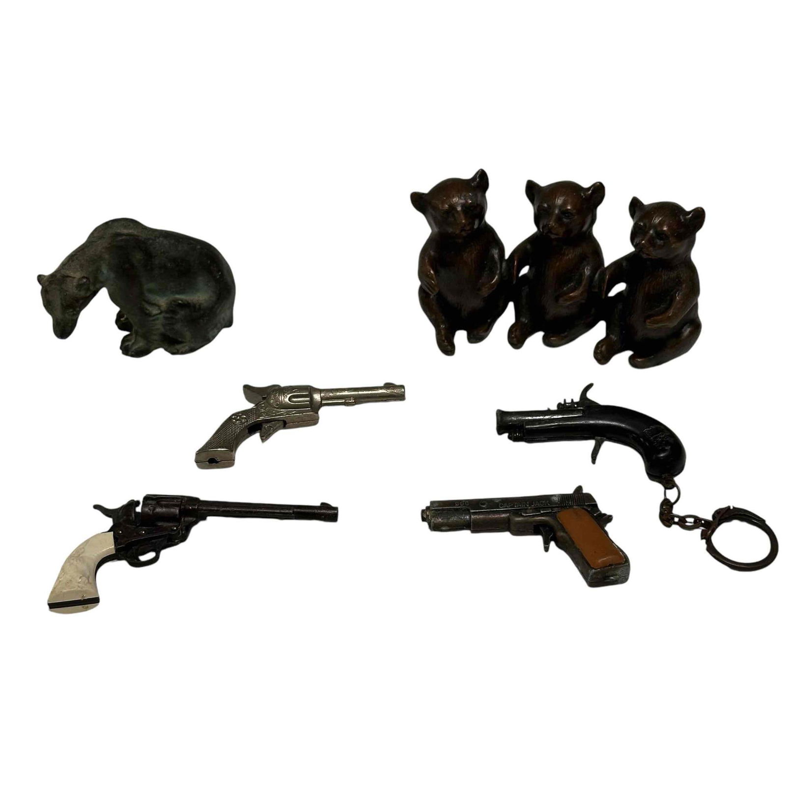 Miniature Cap Guns and Bronze Figurines Collectible Group (1 of 16)