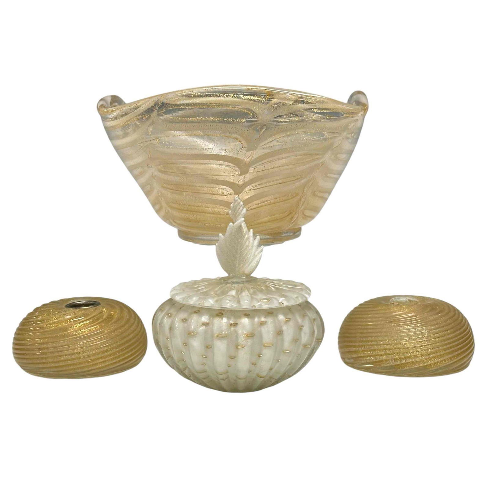 4pc Vintage Venetian Art Glass Grouping (1 of 20)