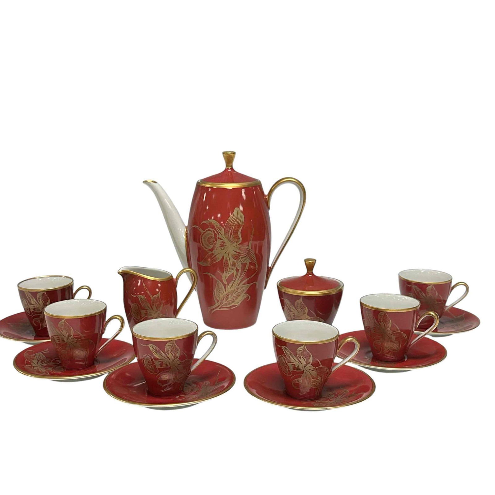 Bavaria Art Deco Tea Service Set - Tirschenreuth Porcelain (1 of 20)