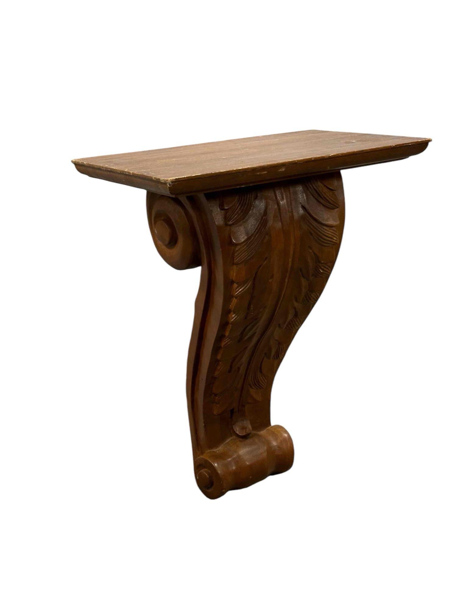 Mid 20th Century Corbel Carved Wall Shelf (1 of 16)