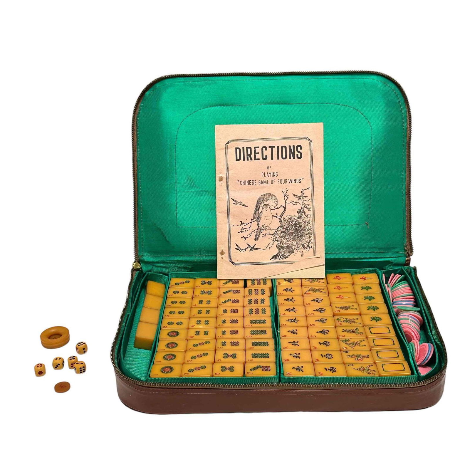Mid 20th Century Vintage Bakelite Mahjong  w/Case (1 of 12)