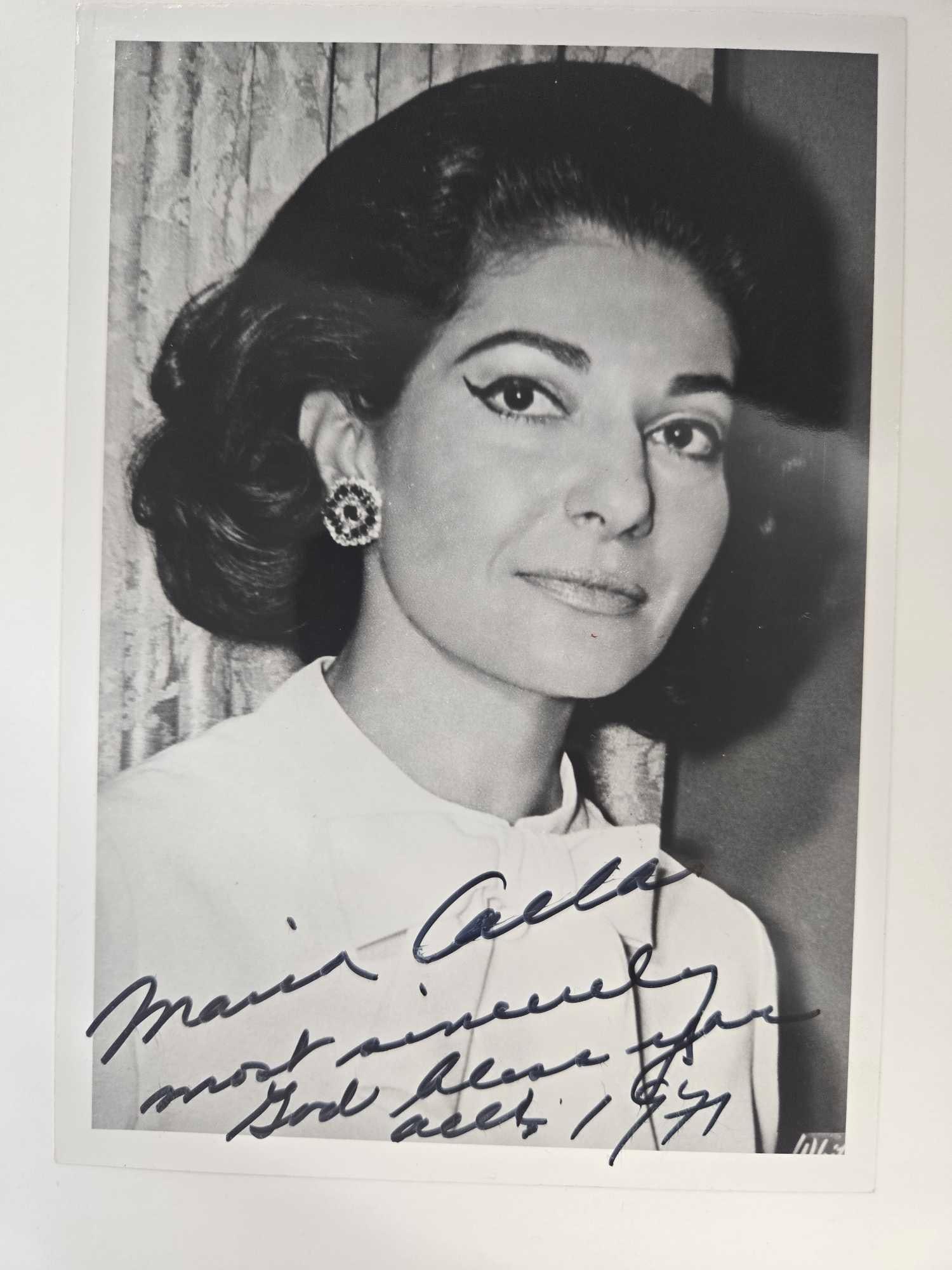 Maria Callas - autographed photo (1 of 2)