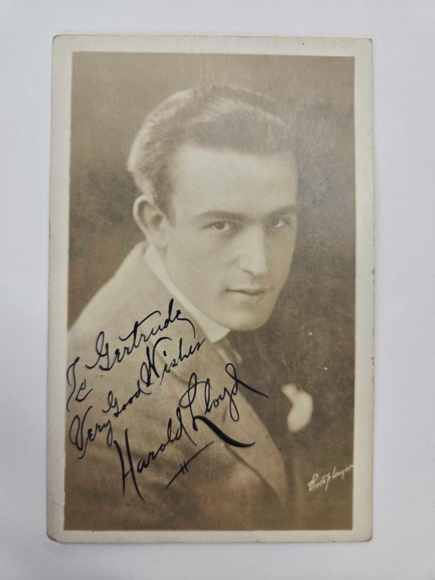 Harold Lloyd - autographed photo (1 of 2)