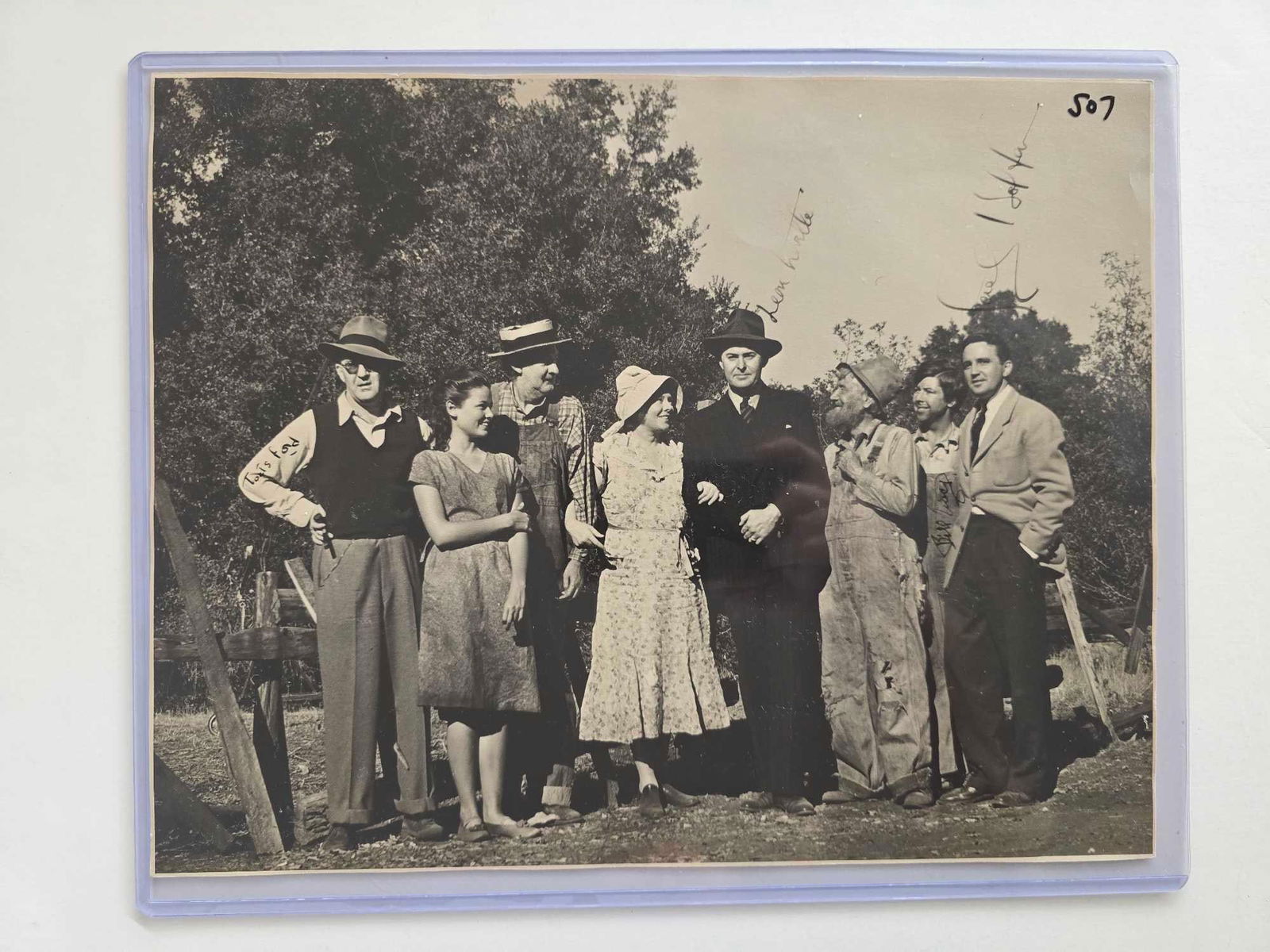 John Ford autographed "Tobacco Road" 11 x 14 photo: Country: USA Size: 11 x 14 Condition: B+ Year: 1941 Stars: John Ford Notes: Also signed by Bill Tracy and 3 others