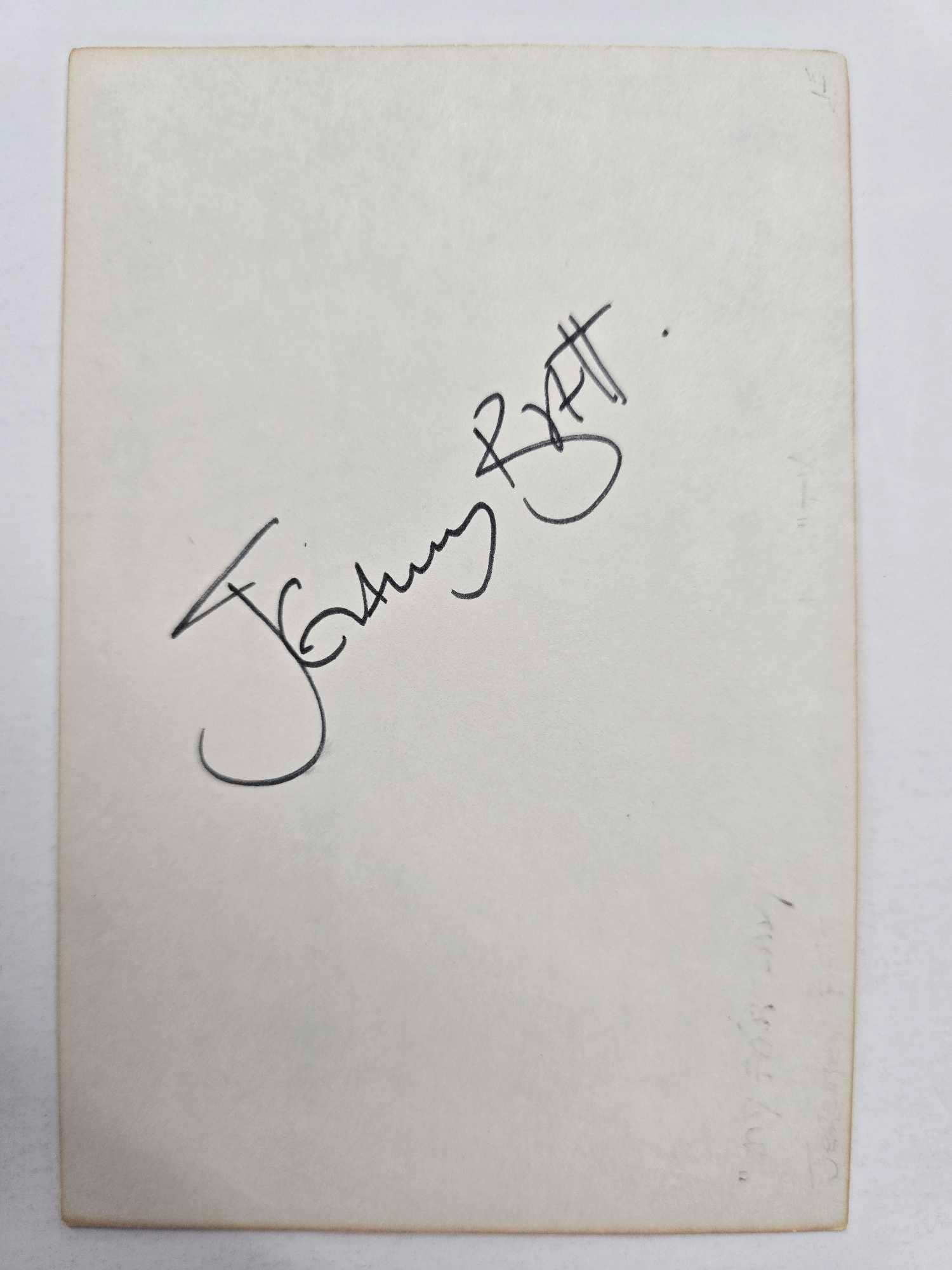 Jeremy Brett autographed index card (1 of 2)