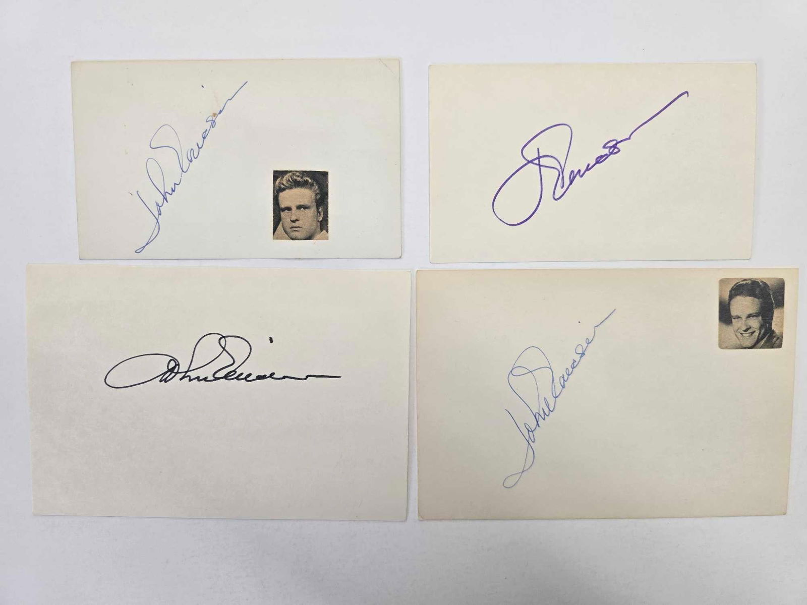 John Erickson (4) autographed index card: Country: USA Size: 4 x 6 Condition: A- Year: 1989 Stars: Notes: Pretty Boy Floyd