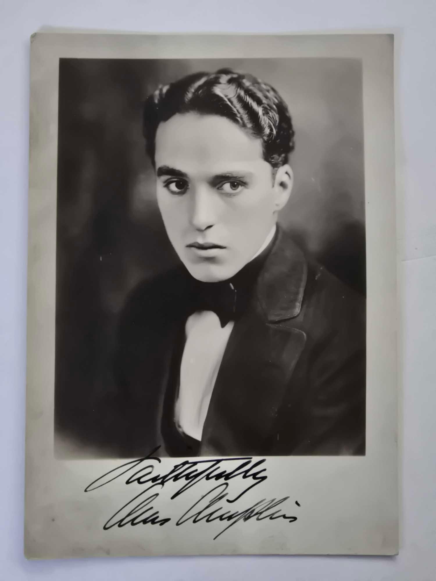 Charles Chaplin autographed photo (1 of 2)