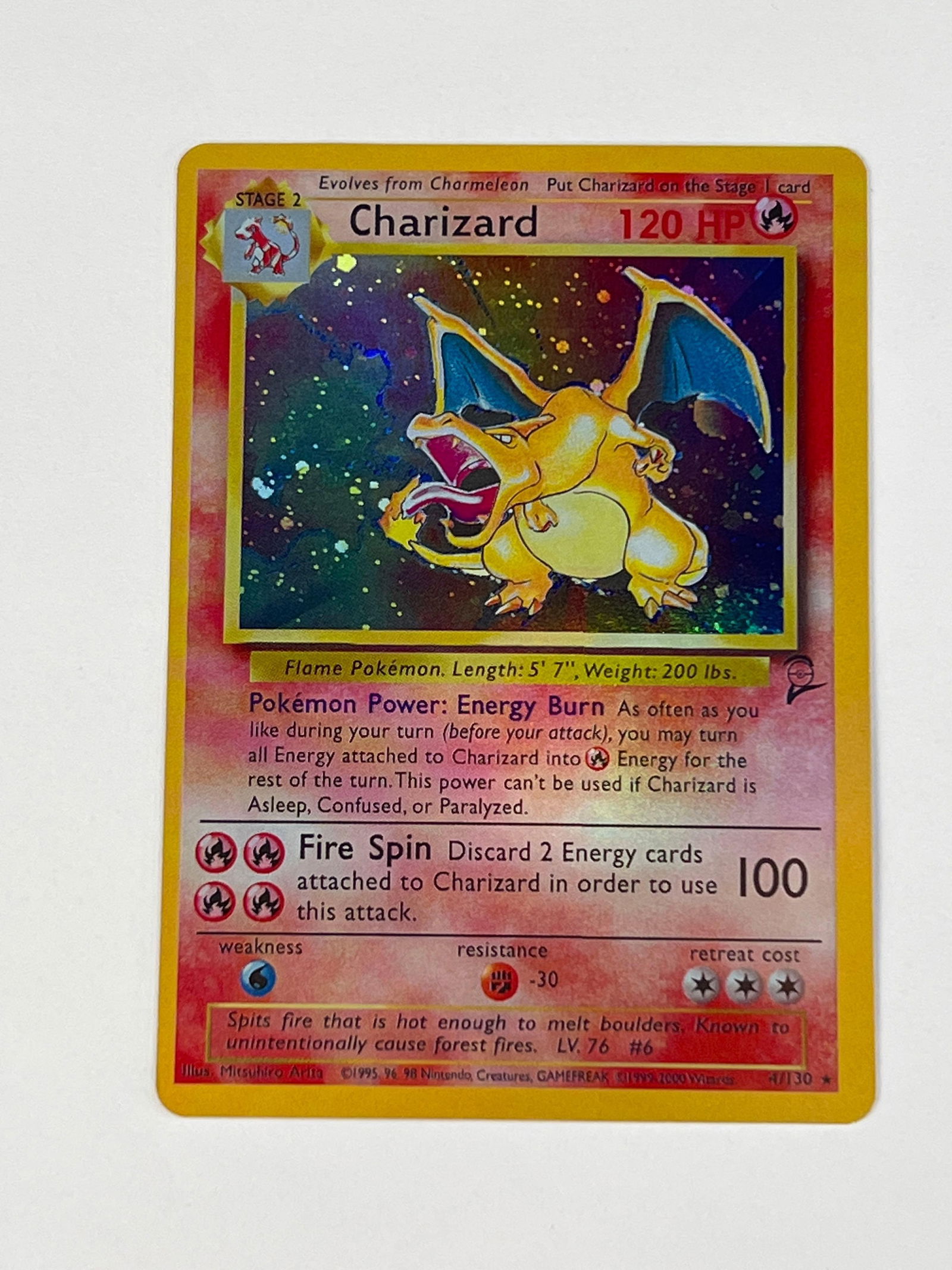 2000 Pokemon Charizard Base Set 2 Holo #4/130  Card (1 of 9)