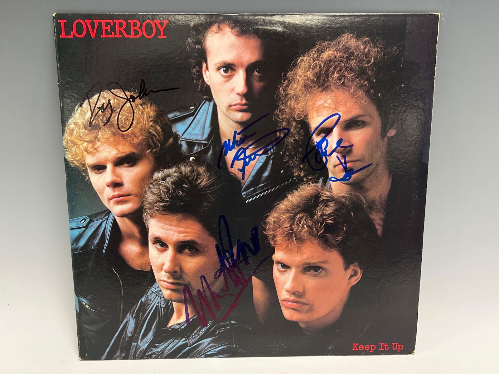 Loverboy Autographed Keep it Up Album Cover 1983 JSA (1 of 8)
