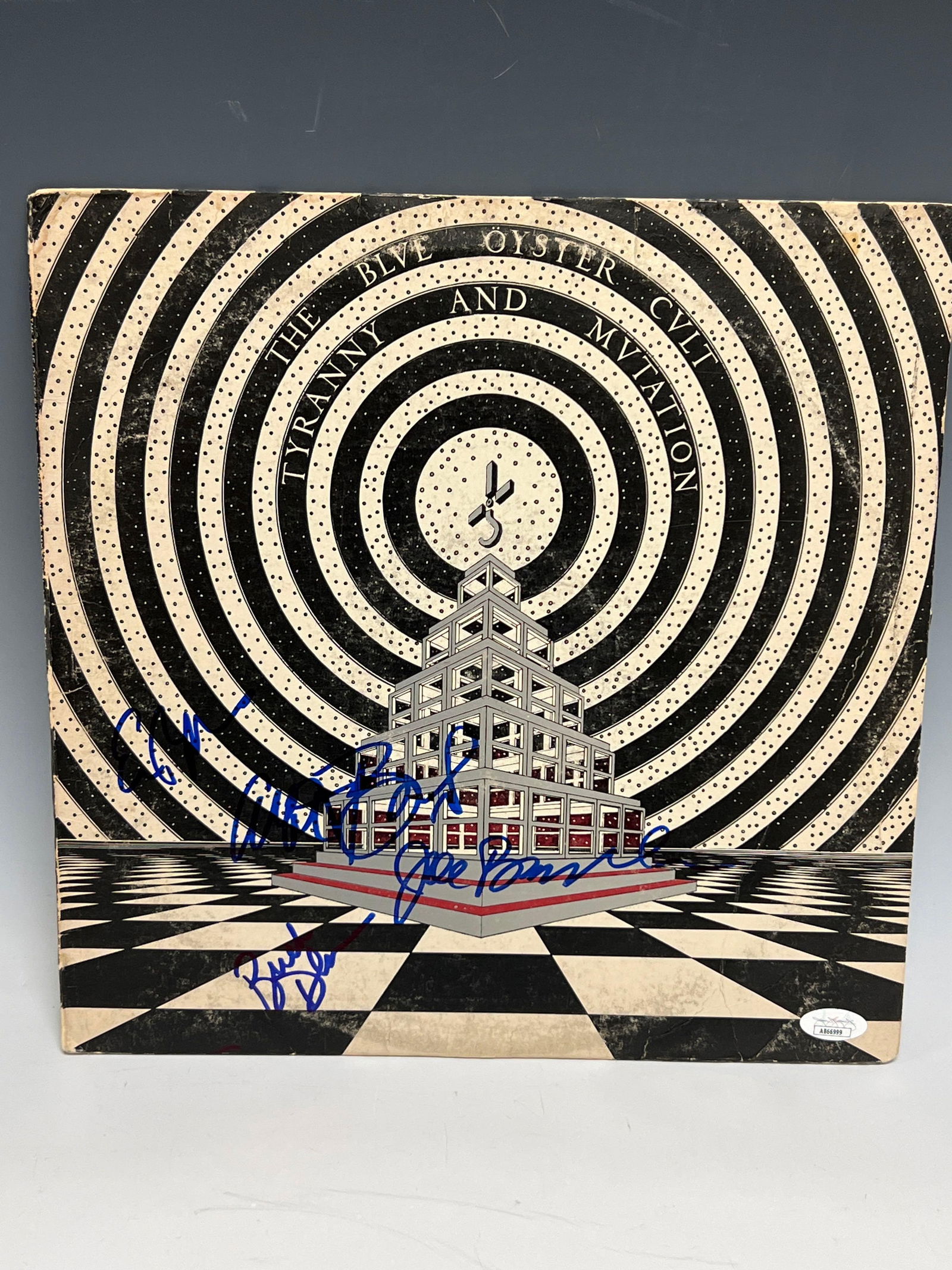 Blue Oyster Cult Autographed Tyranny and Mutation Album Cover JSA (1 of 8)