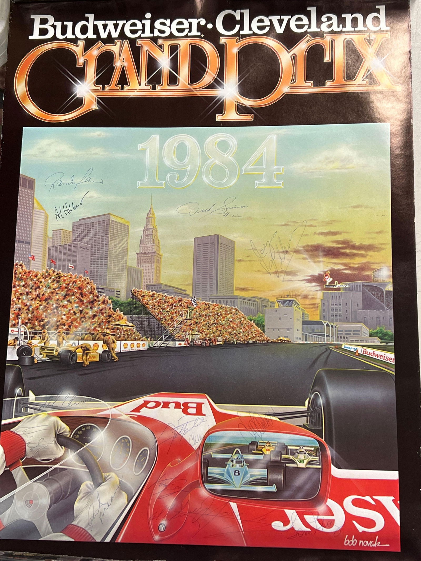 Cleveland Grand Prix Autographed Poster 1984 Budweiser Grand Prix (1 of 7)