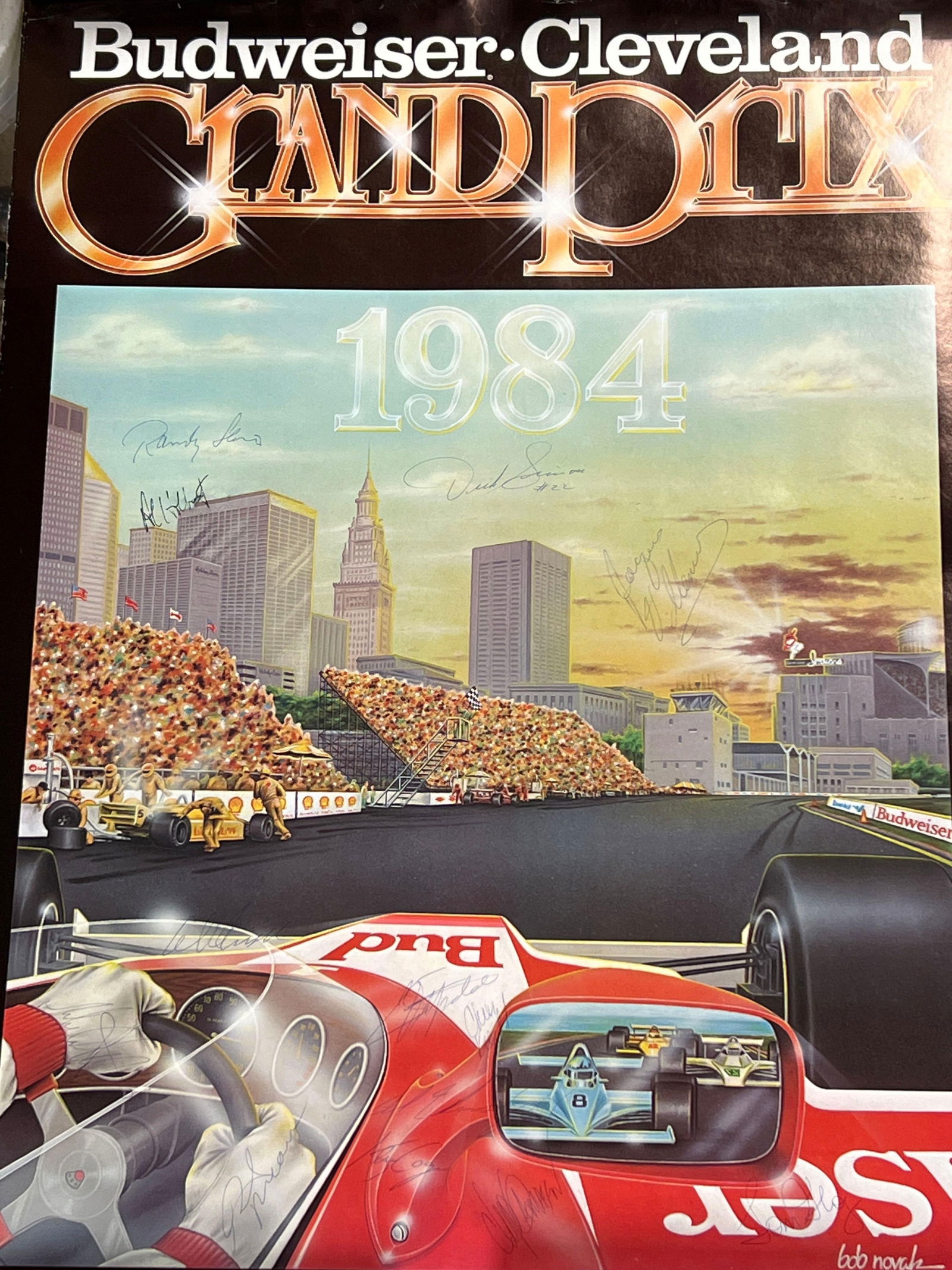 1984 Cleveland Grand Prix Autographed Poster (1 of 11)