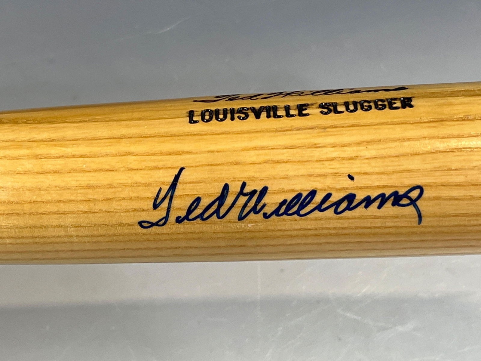 Ted Williams Signed Personal Model Bat UDA JSA 9 !WOW!: Louisville Slugger W215 personal model bat signed in blue marker by the first name in baseball in Boston and one of the greatest hitters ever. Not just signed, but a bold MINT signature that is a show