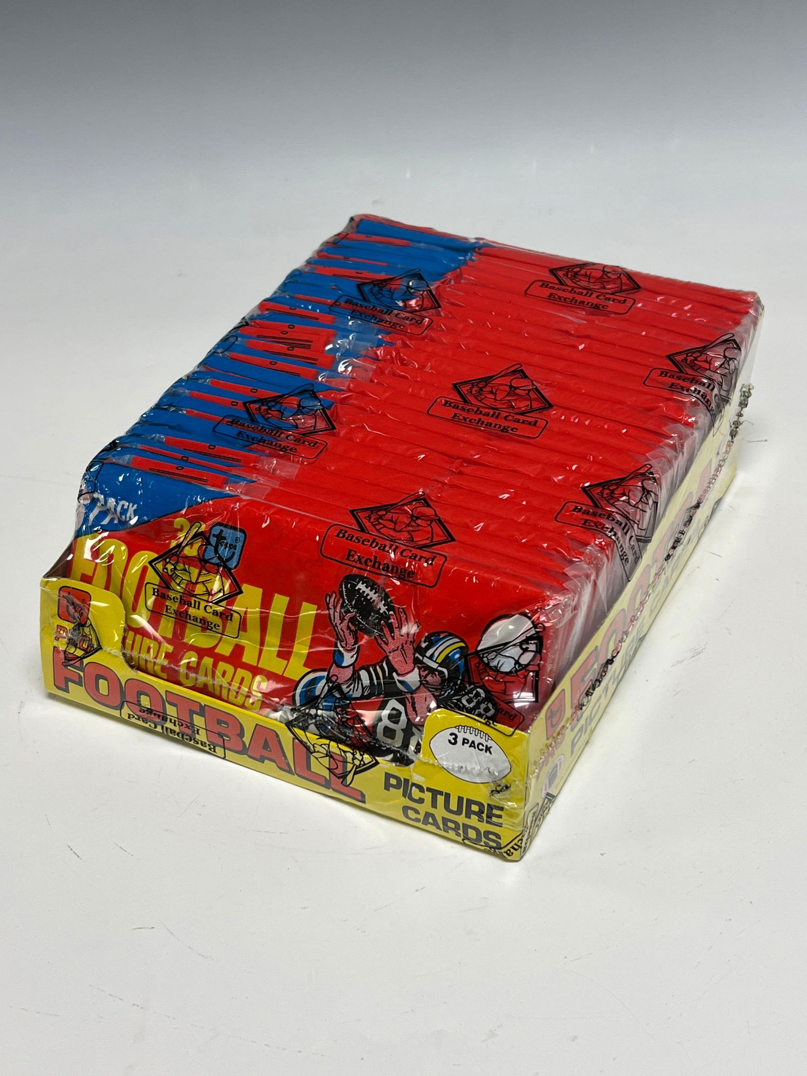 1980 Topps Football Unopened Grocery Rack Pack Box BBCE (1 of 6)