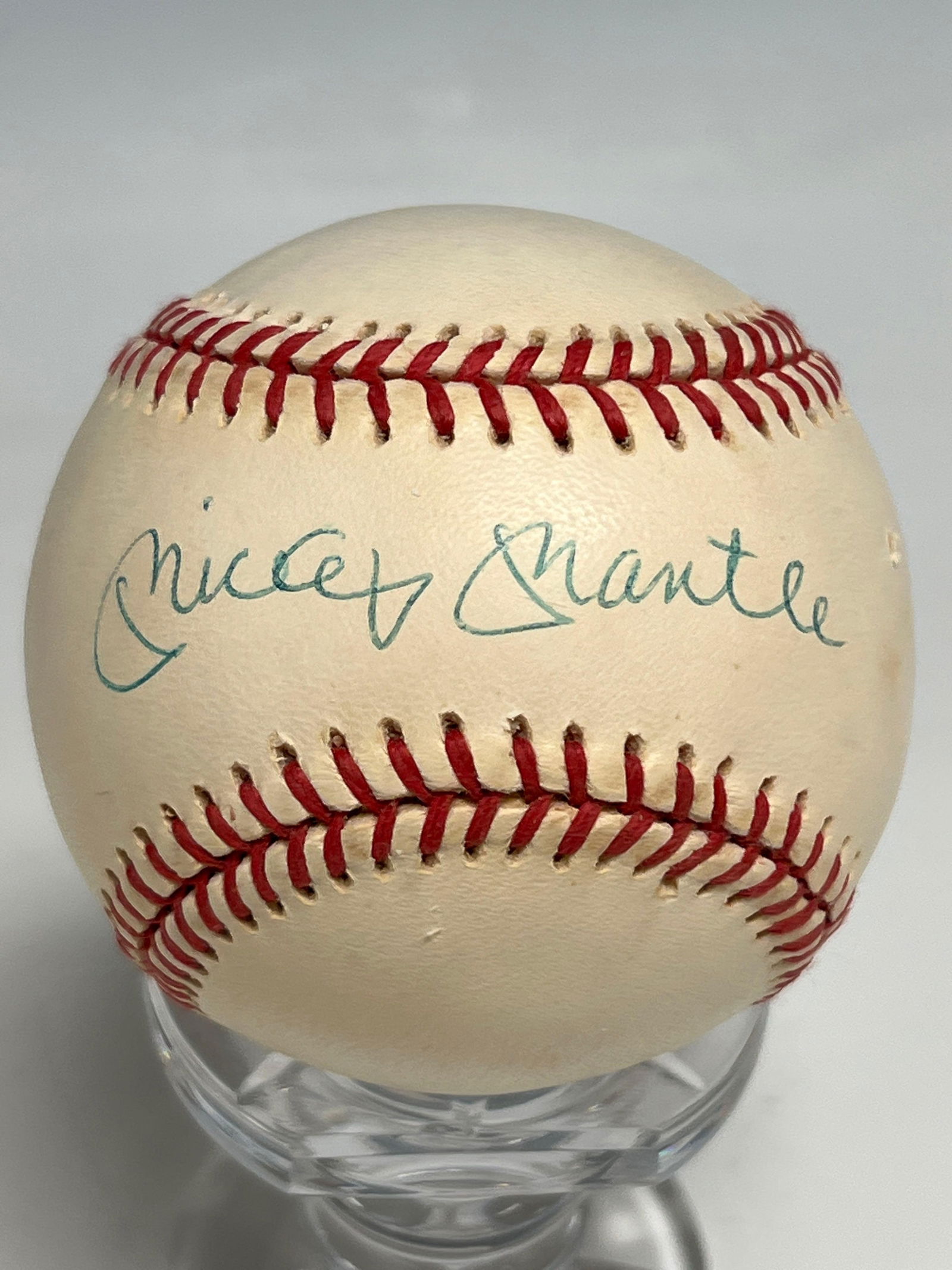 Mickey Mantle Autographed Baseball JSA LOA (1 of 9)
