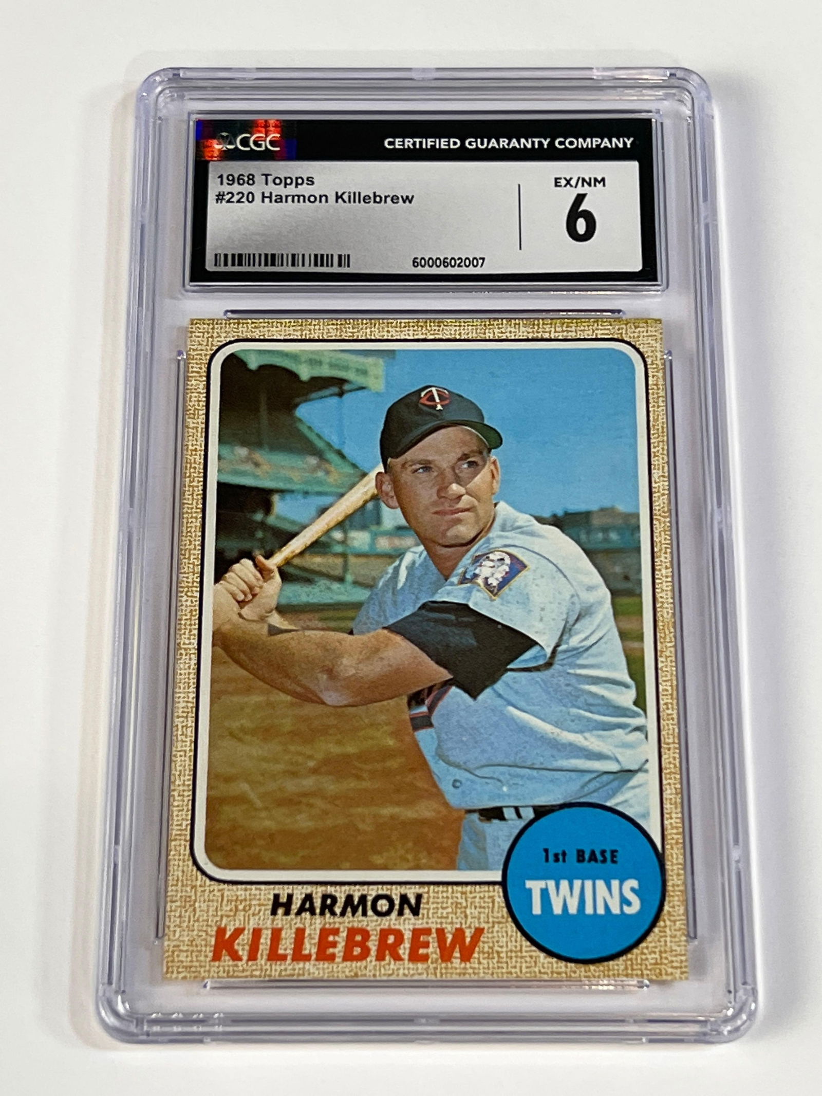1968 Topps #220 Harmon Killebrew CGC 6 EXMT (1 of 6)