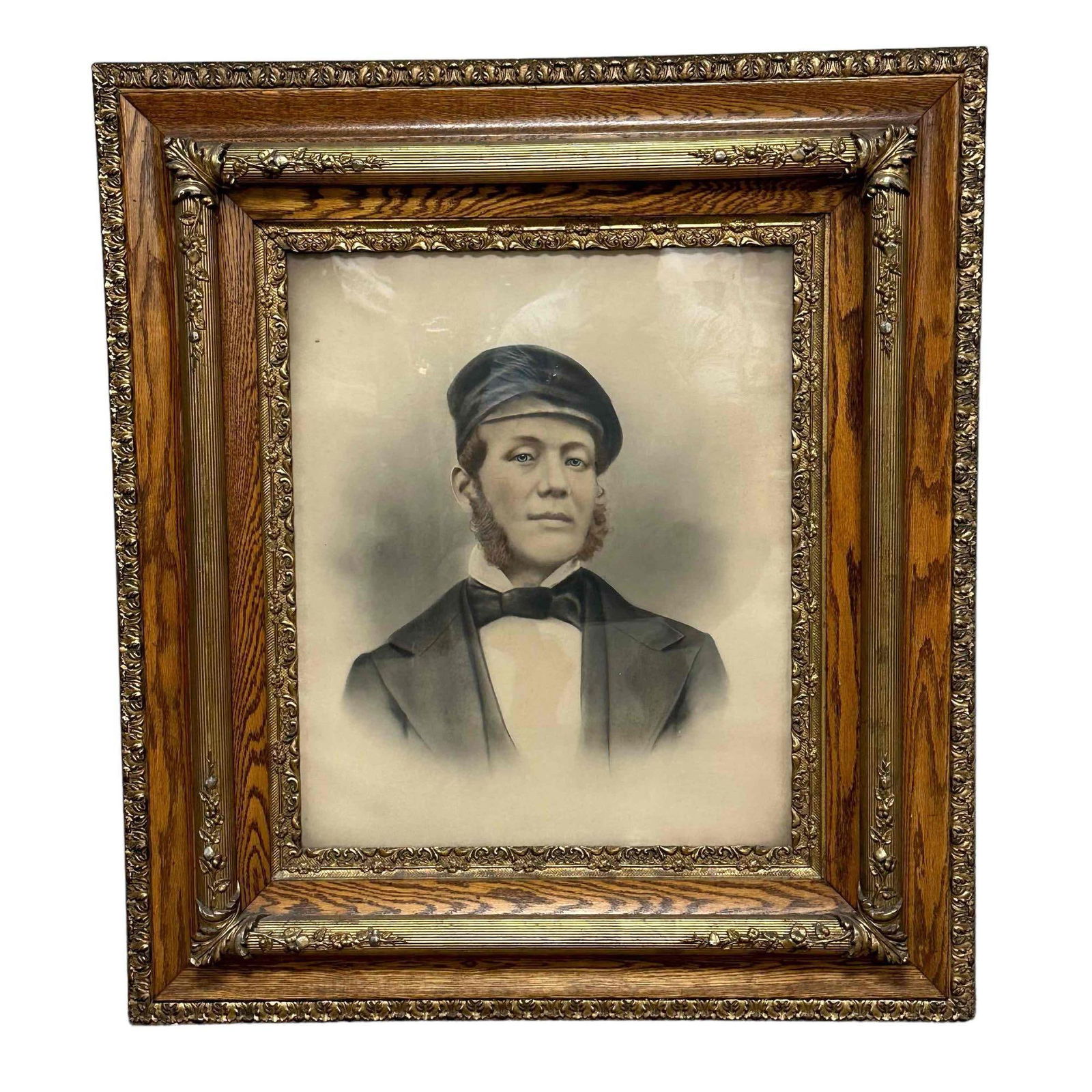 19th C. John Baldwin Chromolithograph In Oak Frame (1 of 12)