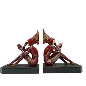 Pair of Art Deco "Pixie" Bookends