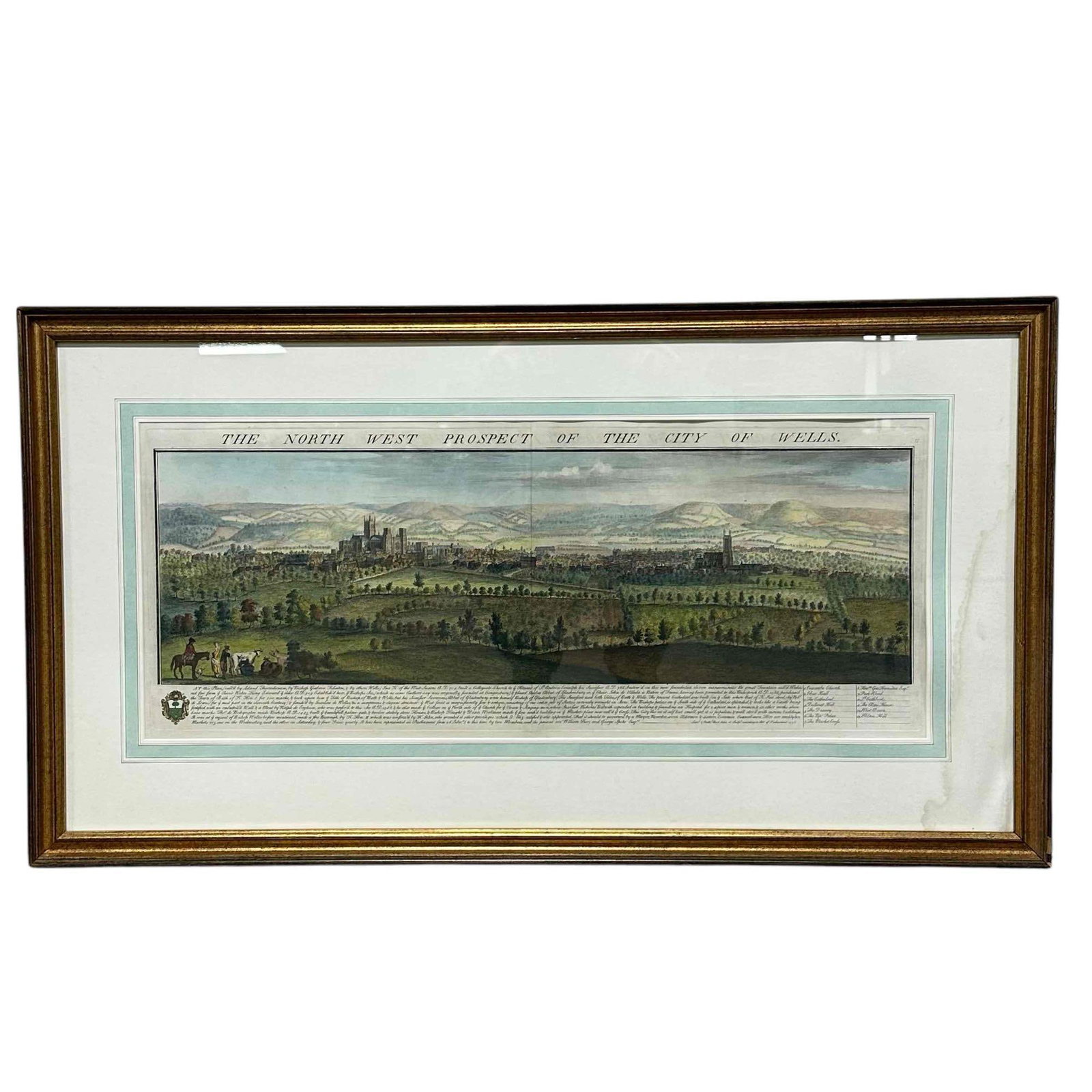 Samuel and Nathaniel Buck The North-West Prospect of The City of Wells Engraving (1 of 13)