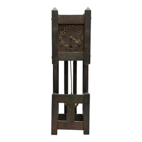 Arts and Crafts Mission Oak Miniature Clock