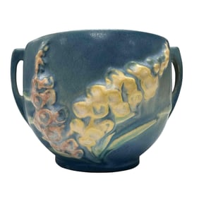 Roseville Pottery Blue Foxglove Jardiniere 6593