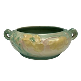 Roseville Pottery Green Poppy 336-5" Bowl