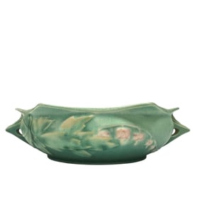 Roseville Pottery Bleeding Heart Console Bowl