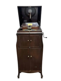 American Mahogany Wurlitzer Victrola Music Box