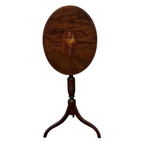 19th Century American Mahogany Tilt Top Table