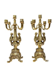 Pair of Grande Chateau Candelabras