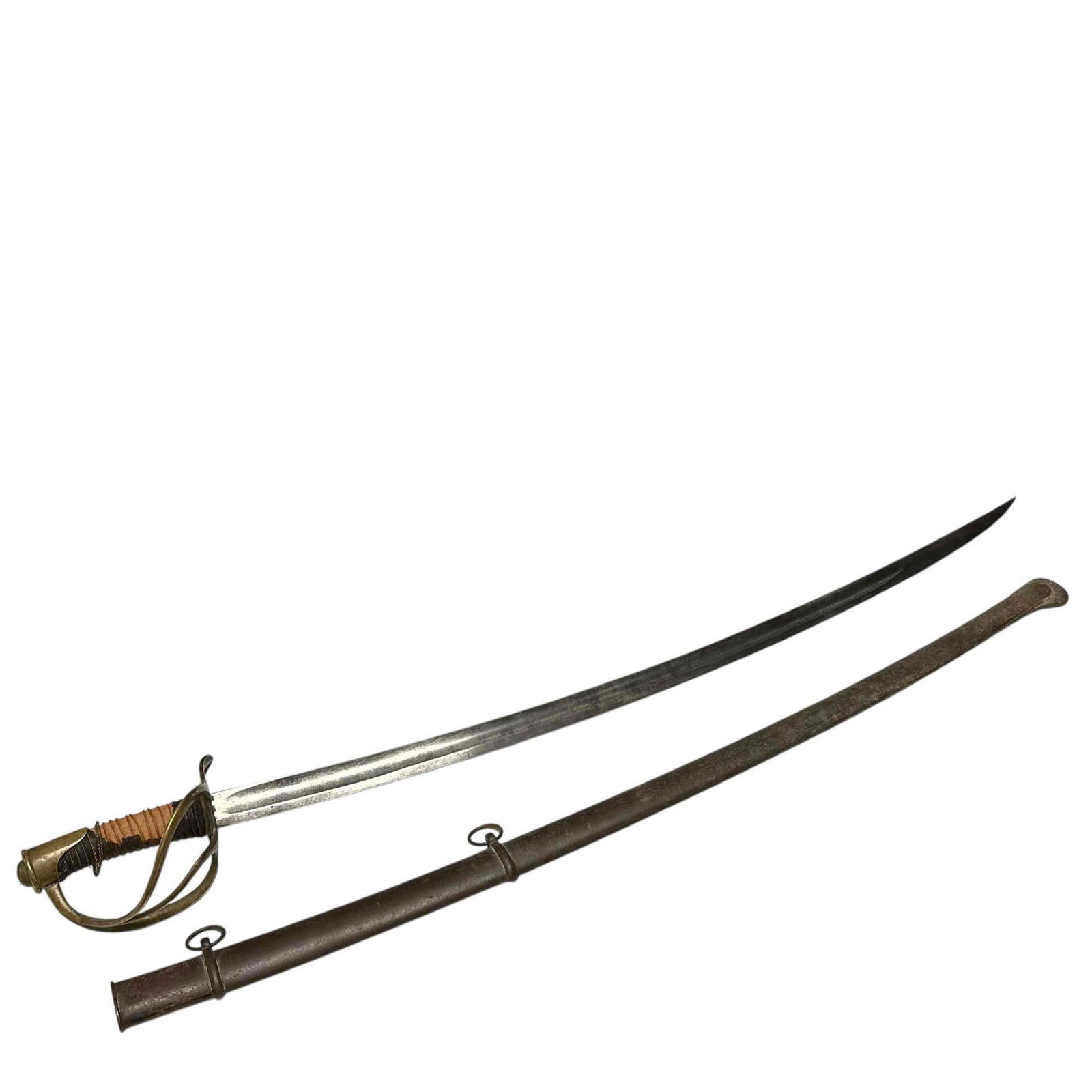 US Civil War M1860 Light Cavalry Sword w/Scabbard (1 of 20)