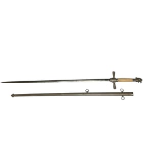 Mid 19th Century Militia or Ceremonial Sword w/Scabbard