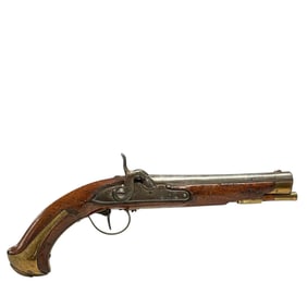 Early 19th Century European Pistol Flintlock Percussion Conversion