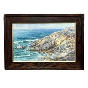 Conway Griffith (American 1863-1924) Coastal Seascape Watercolor