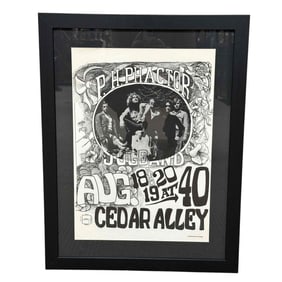 Rare Early 1960s San Francisco P.H. Phactor Jug Band Poster