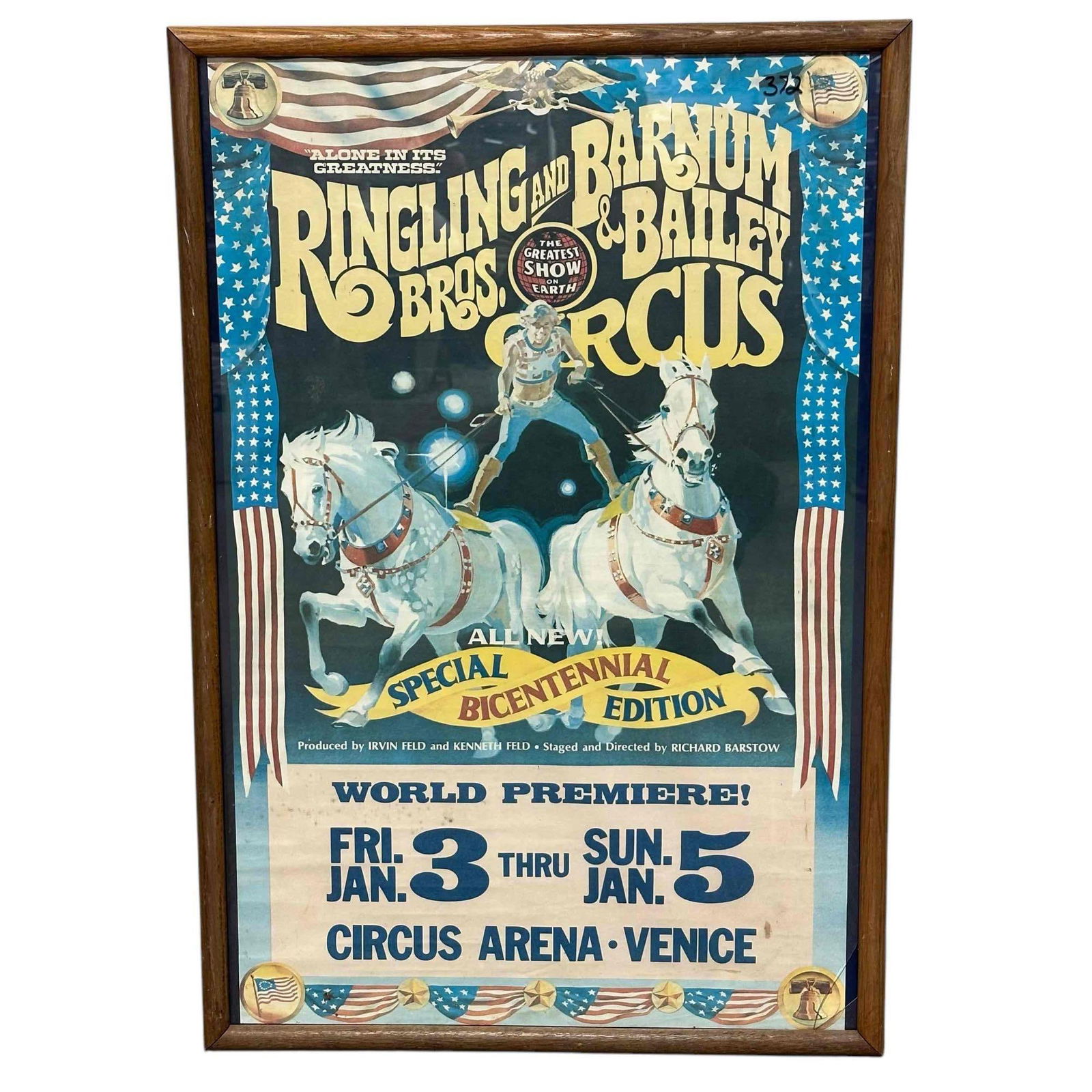 Vintage Ringling Bros and Barnum & Bailey Circus Bicentennial Show Poster (1 of 11)