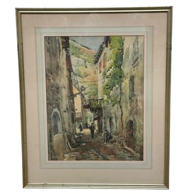 Early 20th C. European Street Scene