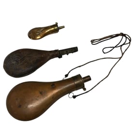 Three (3) Powder Flasks/Horns