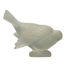 FRANCE - Lalique Frosted Crystal Bird