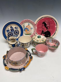 Eight (8) Assorted Quimper Dishes