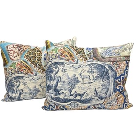 Fine Pair of Designer Decorative Pillows